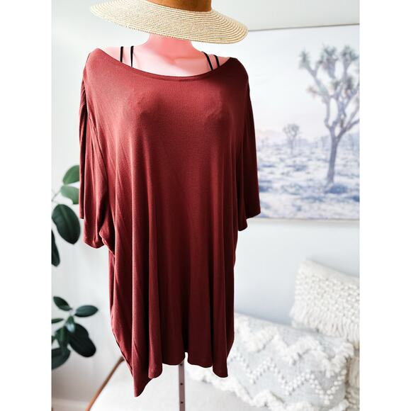 Fallen Leaves & Forest Wanders Ultra slouchy drapey tunic 4x - Picture 2 of 3